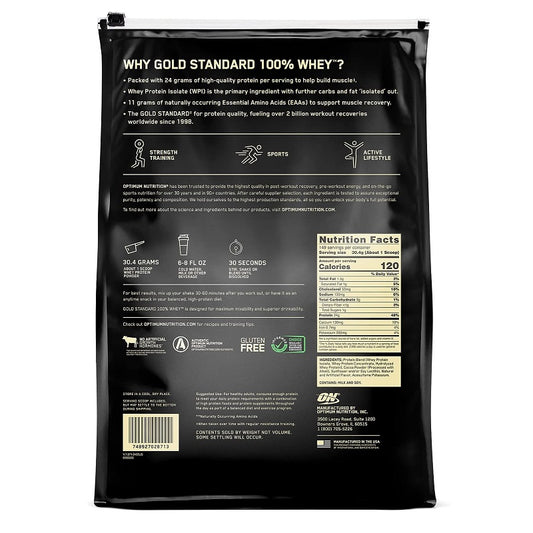 Optimum Nutrition 100% Gold Standard Whey Protein 10 Lb