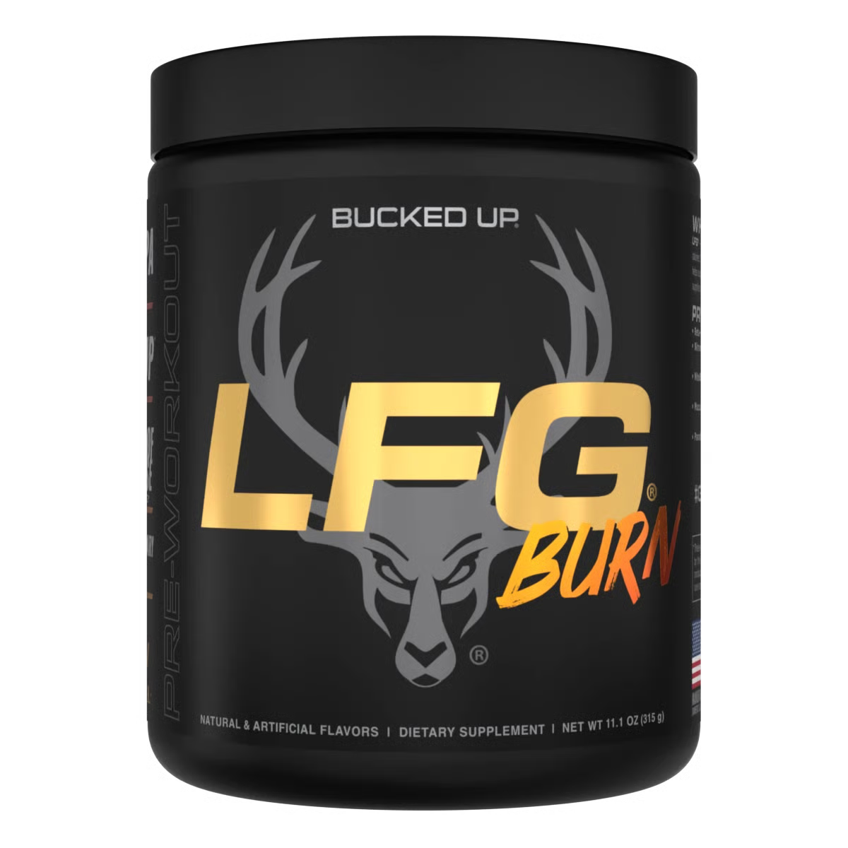 Bucked Up LFG Pre Workout - Supplement Powder for Energy, Pump, Endurance and Burn (30 Servings)
