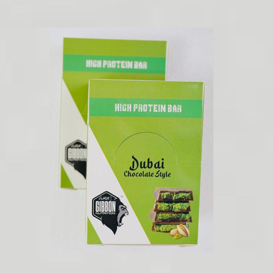 Dubai Chocolate Protein Bar – 12g Protein, Low Sugar, Premium Healthy Snack