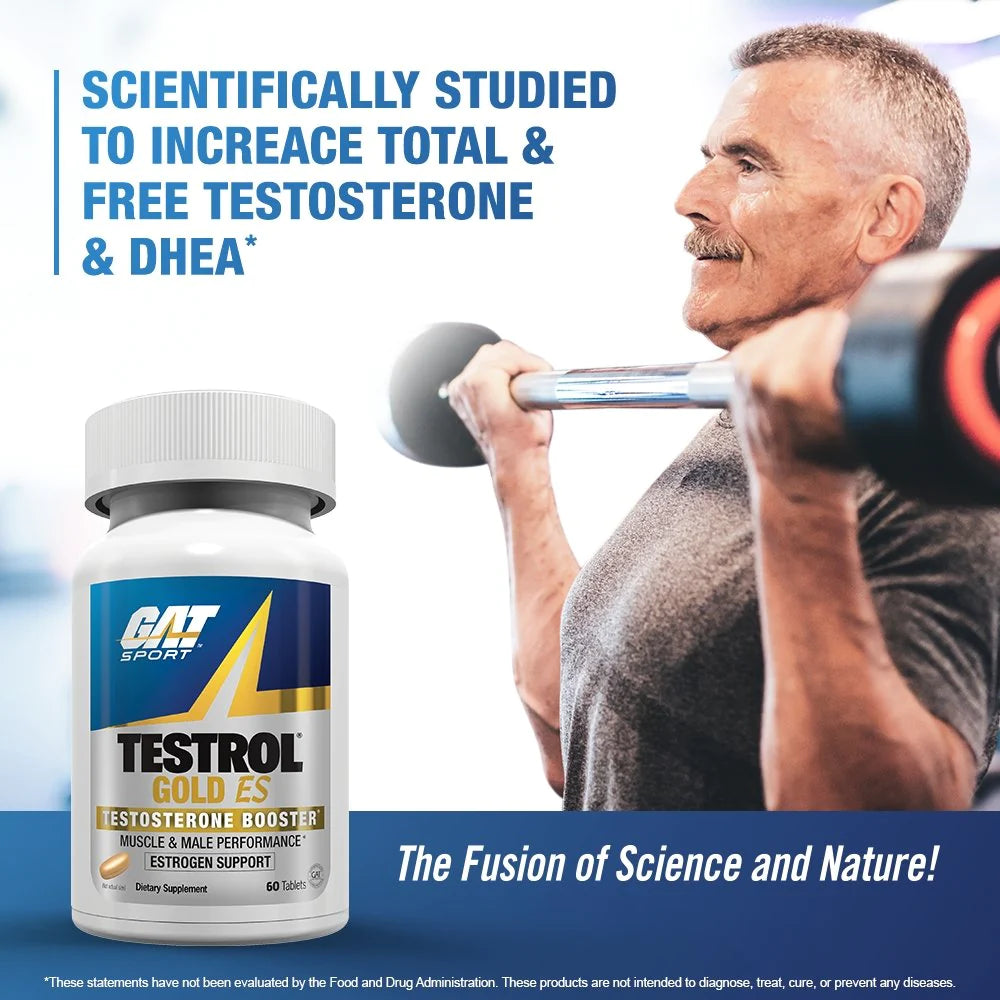 Gat Sport Testrol Gold Es Tablets, 30 Servings, 60 Tablets