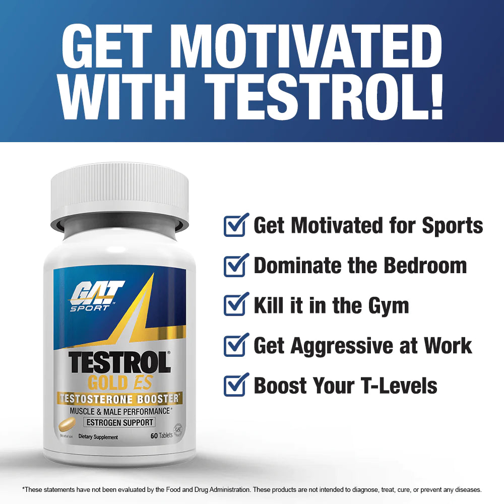 Gat Sport Testrol Gold Es Tablets, 30 Servings, 60 Tablets