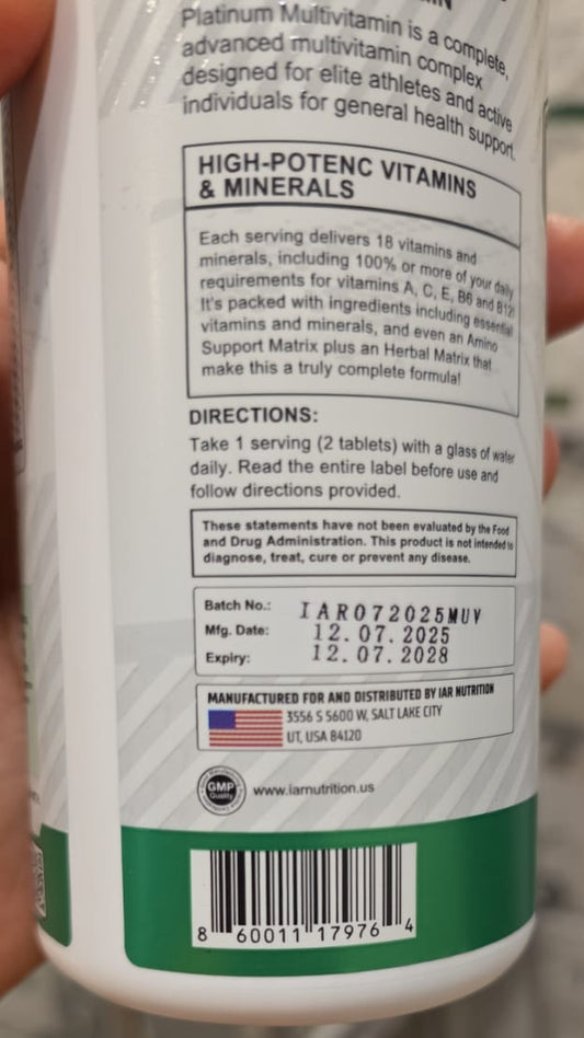 Gibbon White Series Multi Vitamin 90 Tabs-860011179764