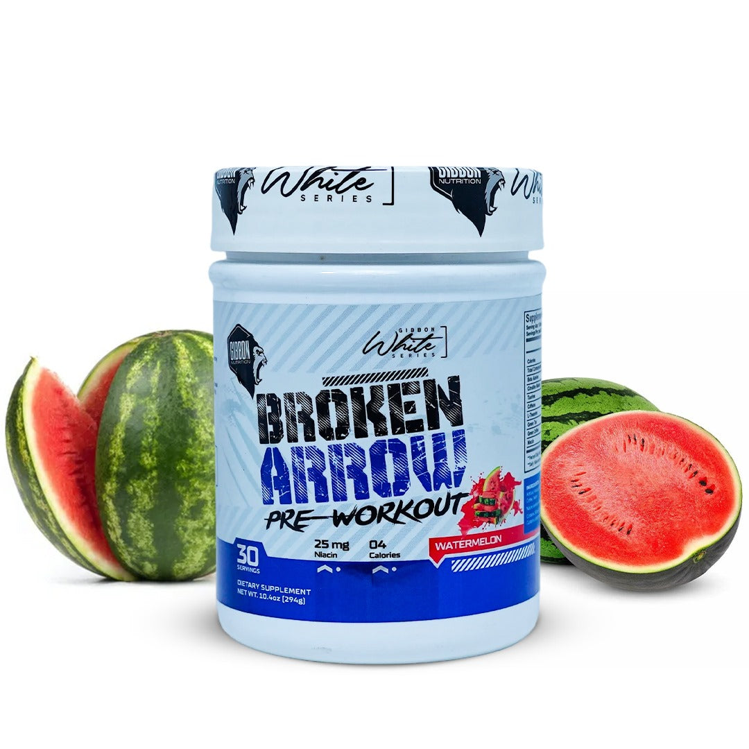 Gibbon White Series Broken Arrow Pre-Workout 294G 30 servings