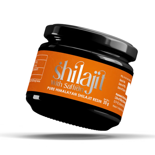 Makalu Shilajit Resin with Saffron – Pure Himalayan Strength & Vitality Booster (20gm)