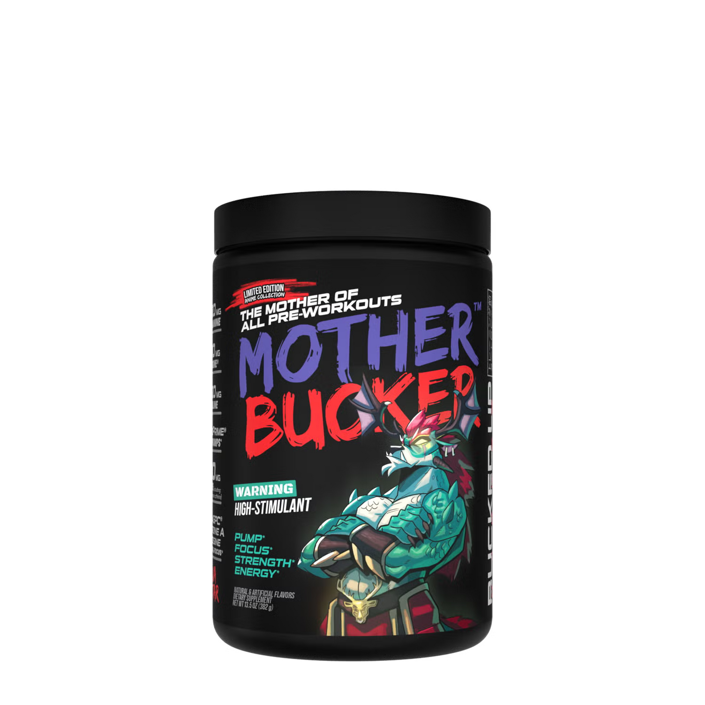 Bucked Up Mother Bucker – High-Stimulant Nootropic Pre-Workout (13.8 Oz / 20 Servings)