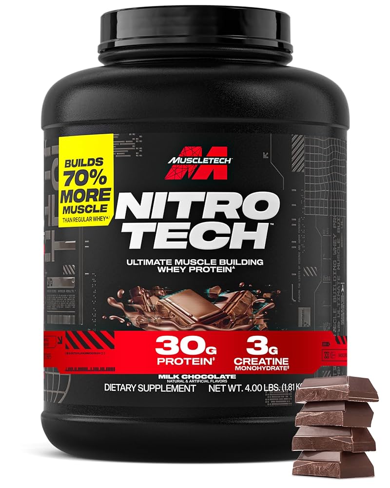 Muscle Tech Nitro Tech Whey Protein  4 Lb