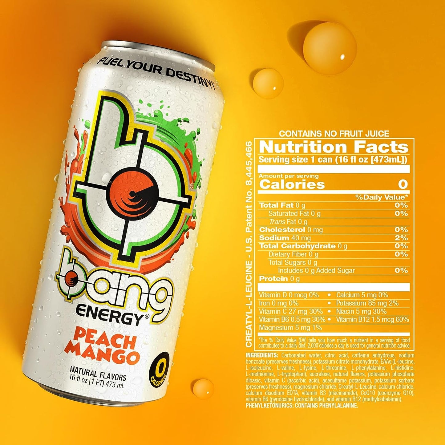 Bang Peach Mango Energy Drink