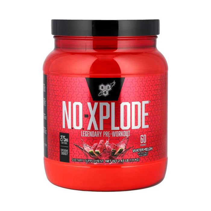 Bsn NO Xplode Legendary Pre-Workout 2.45 Lb, 60 Servings Watermelon at Al Saqer Nutrition UAE