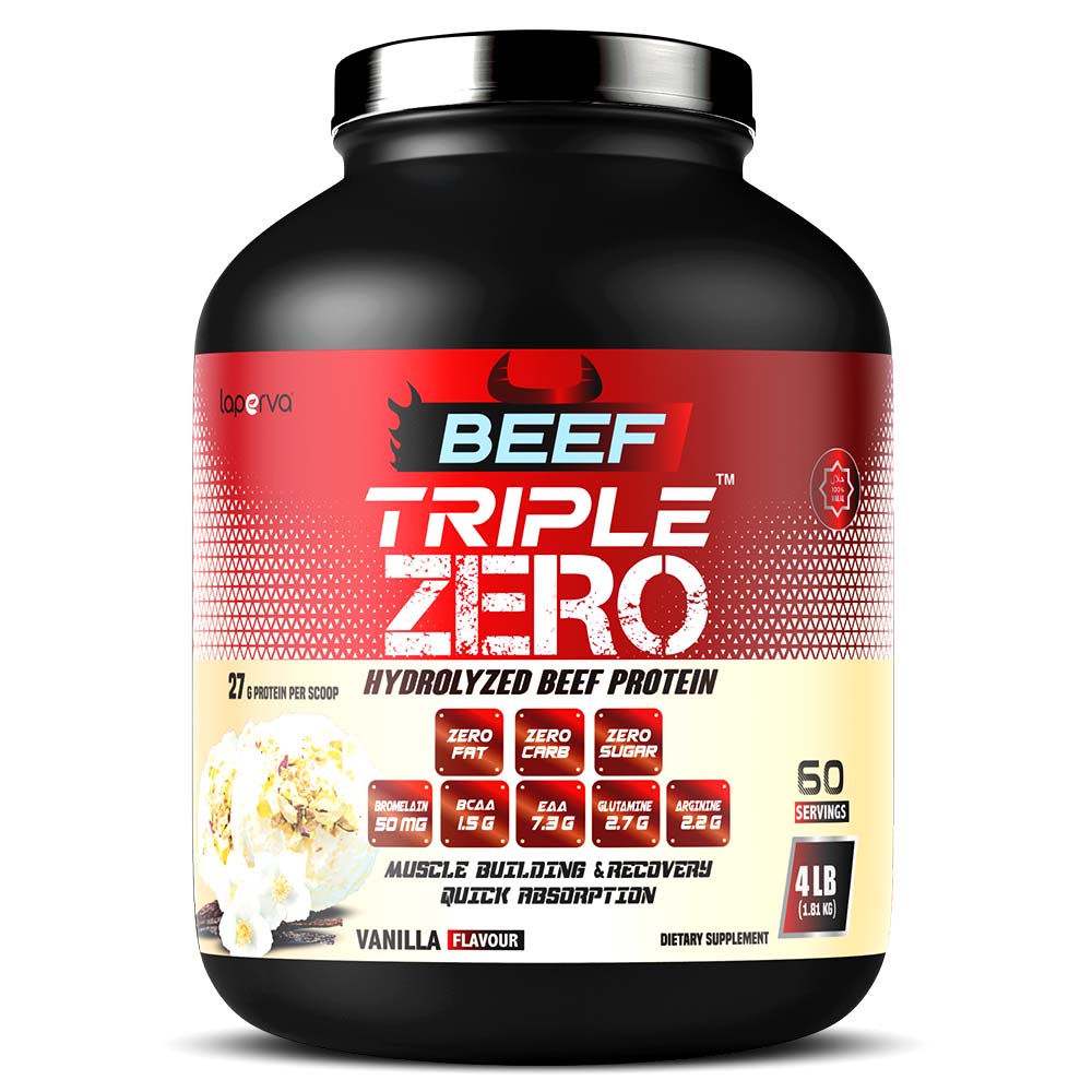 Laperva Beef Triple Zero Hydrolyzed Beef Protein – 4 LB | 60 Servings