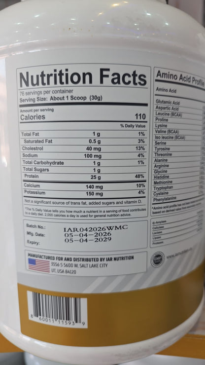 Gibbon White Series "The Whey" 5LBS Protein