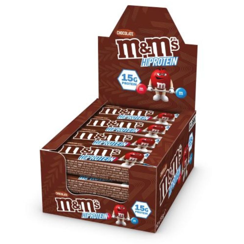 M&M's Hi-Protein Bar Chocolate - Box of 12x51g