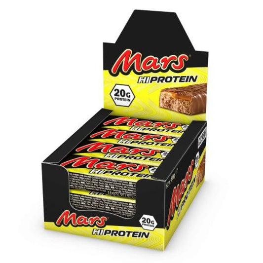 Mars Hi Protein Bars (12 X 59G) Salted Caramel Real Milk Chocolate - Contains 20G Protein