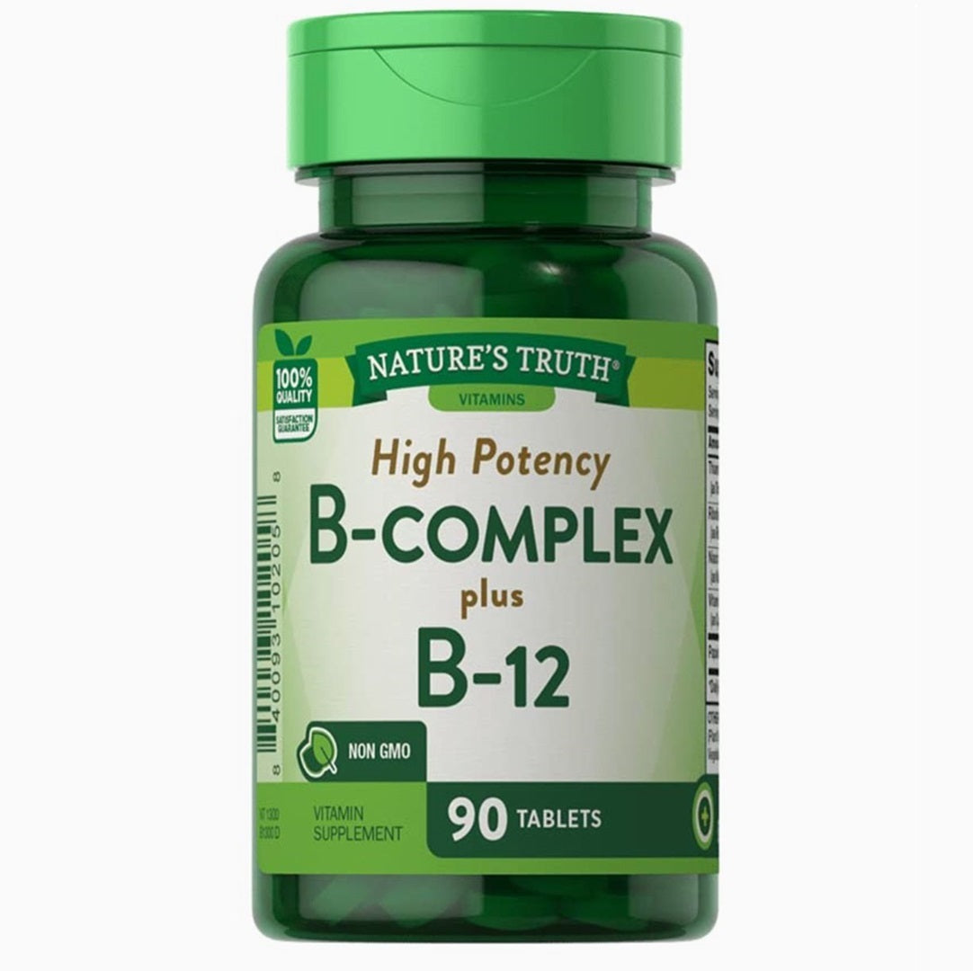 Natures's Truth High Potency B Complex plus B12 90 Tablets