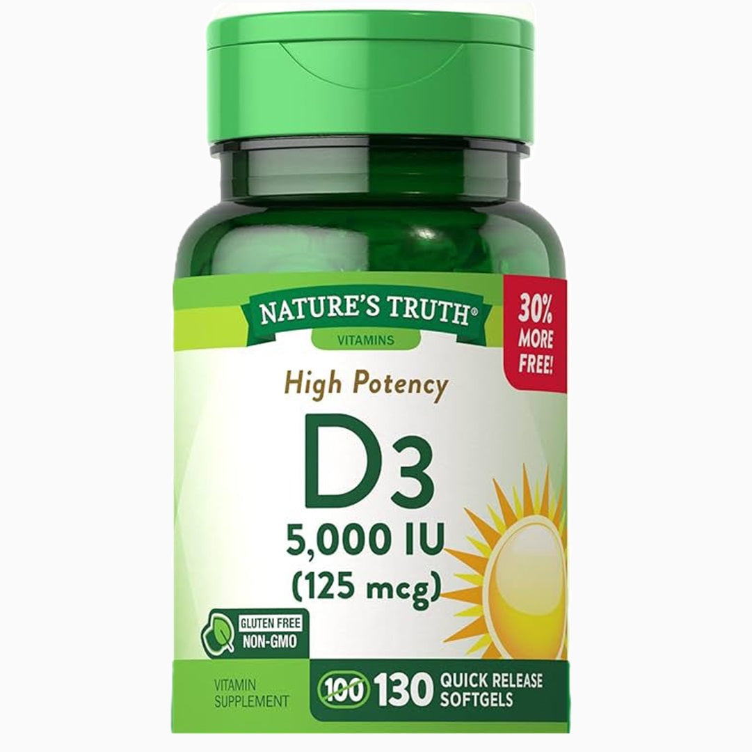 Natures's Truth High Potency D3 5000 IU 130 Softgels