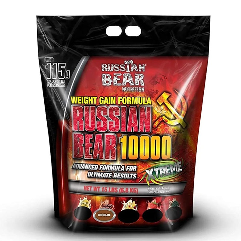 RUSSIAN BEAR 10000 Weight Gainer Bag Chocolate, 15 lb