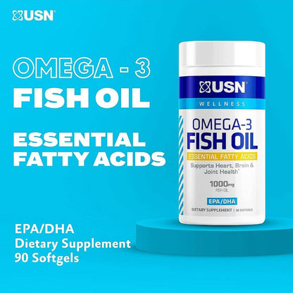 USN Omega-3 Fish Oil 1000 Mg 90 Capsules