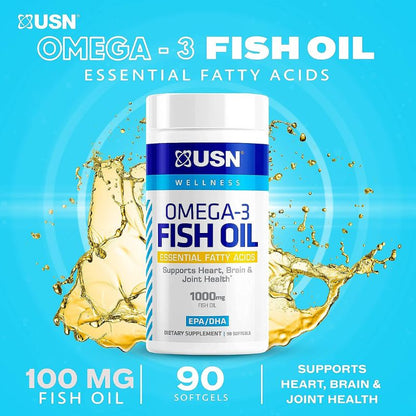 USN Omega-3 Fish Oil 1000 Mg 90 Capsules