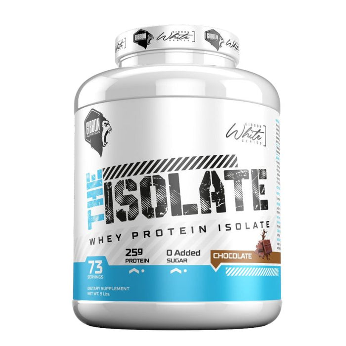 Gibbon White Series The Isolate 5LB 73 Servings Chocolate at Al Saqer Nutrition UAE