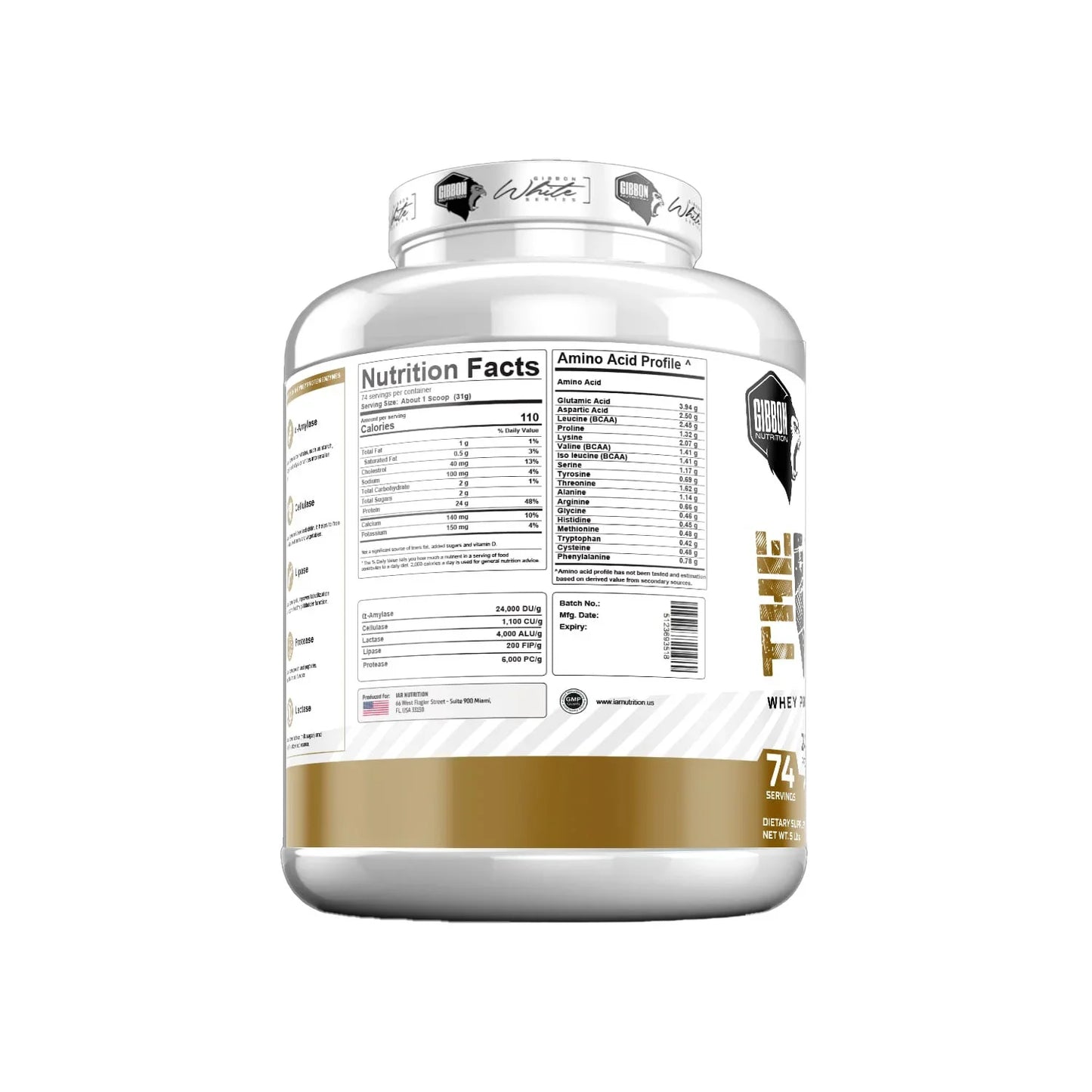 Gibbon White Series "The Whey" 5LBS Protein