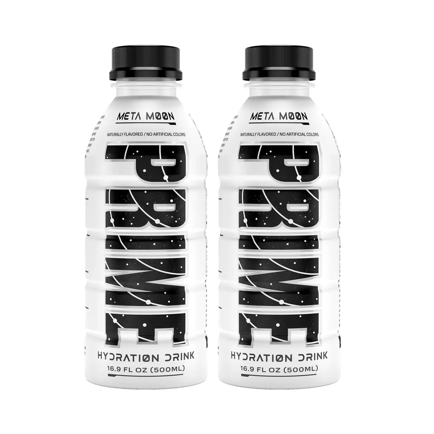 Prime Hydration Drink Sports Beverage "META MOON," Naturally Flavored, 10% Coconut Water, 250mg BCAAs, B Vitamins, Antioxidants, 834mg Electrolytes, Only 20 Calories per 16.9 Fl Oz Bottle - Life of Riley Supplements Trading LLC