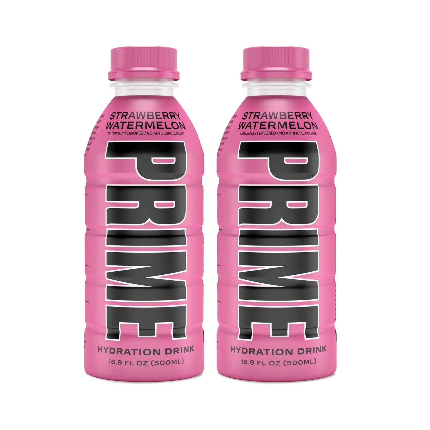 Prime Hydration Drink Sports Beverage "STRAWBERRY WATERMELON," Naturally Flavored, 10% Coconut Water, 250mg BCAAs, B Vitamins, Antioxidants, 834mg Electrolytes, Only 20 Calories per 16.9 Fl Oz Bottle - Life of Riley Supplements Trading LLC