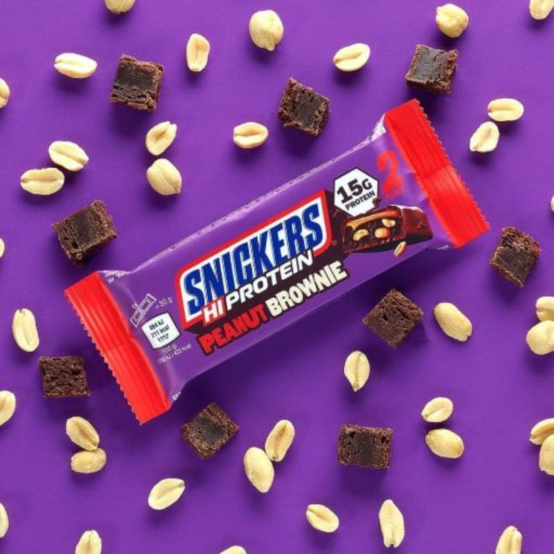 Snickers Peanut Brownie Protein Bars (12 X 50g)